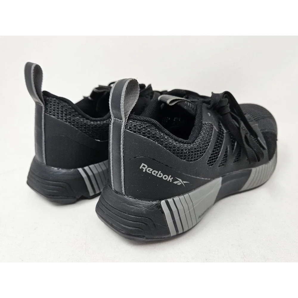 Reebok Work Men's Fusion Flexweave Comp Toe‎ Athletic Black and Grey 8M EUC!
